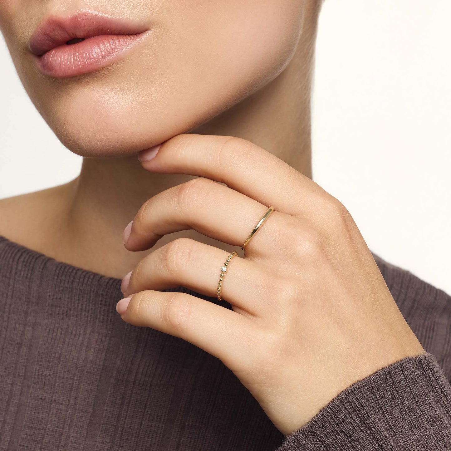 Sleek Dome Ring | Or