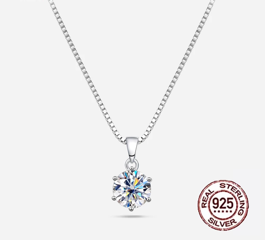 Timeless Moissanite Necklace – Radiate Like the Star You Are