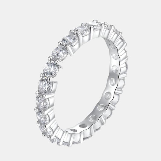 Women’s Silver Diamond Ring