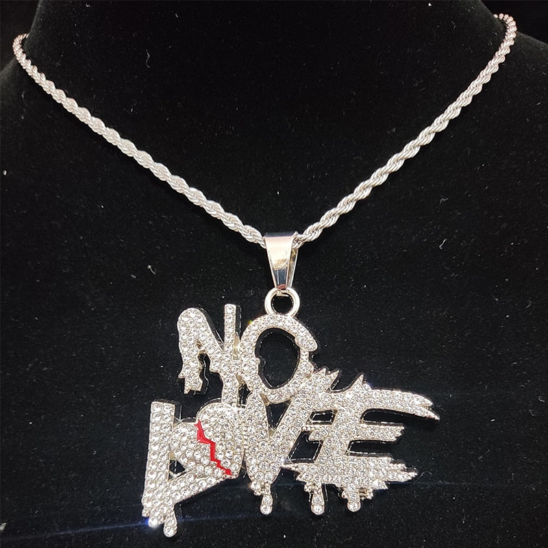 Sterling Mystique | Hip Hop Cuban Chain Necklace - NO LOVE Design