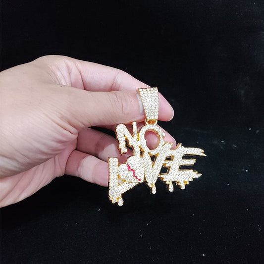 Sterling Mystique | Hip Hop Cuban Chain Necklace - NO LOVE Design