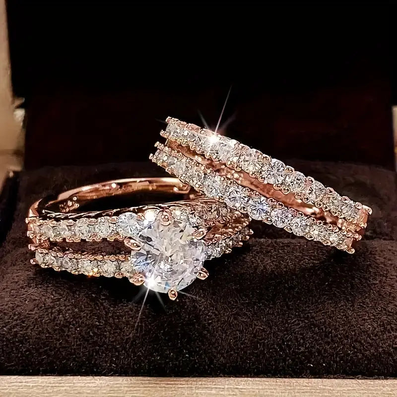 Gold Eternal Sparkle Ring Collection