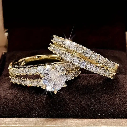 Gold Eternal Sparkle Ring Collection