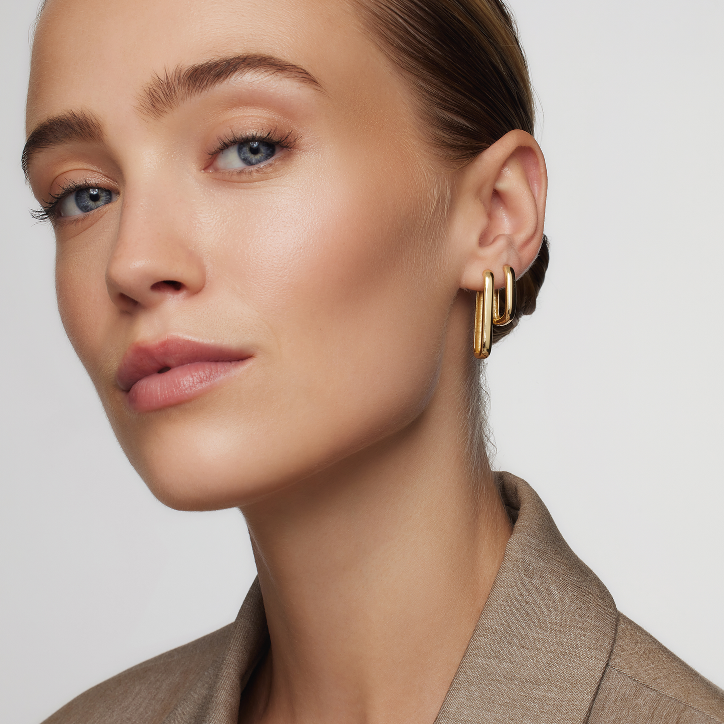 Gold Large Icon Earrings
