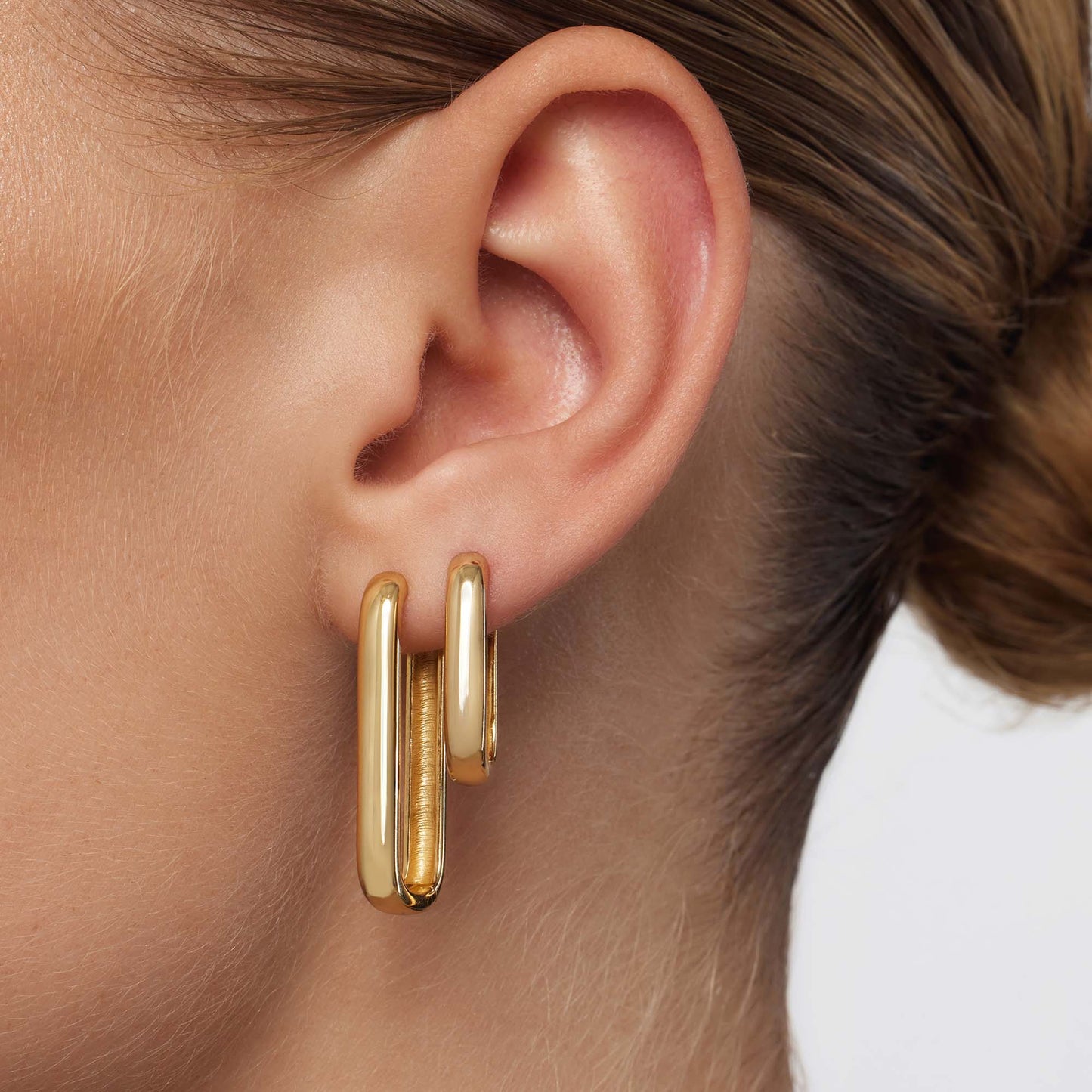 Gold Large Icon Earrings