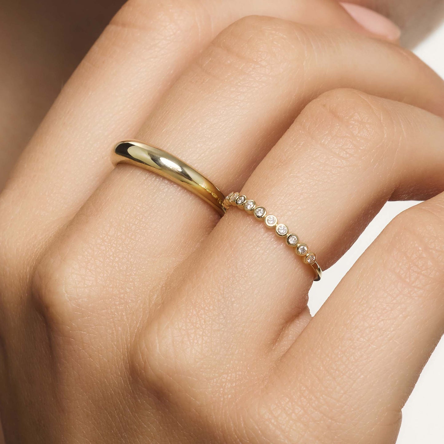 Gold Dome Midi Ring