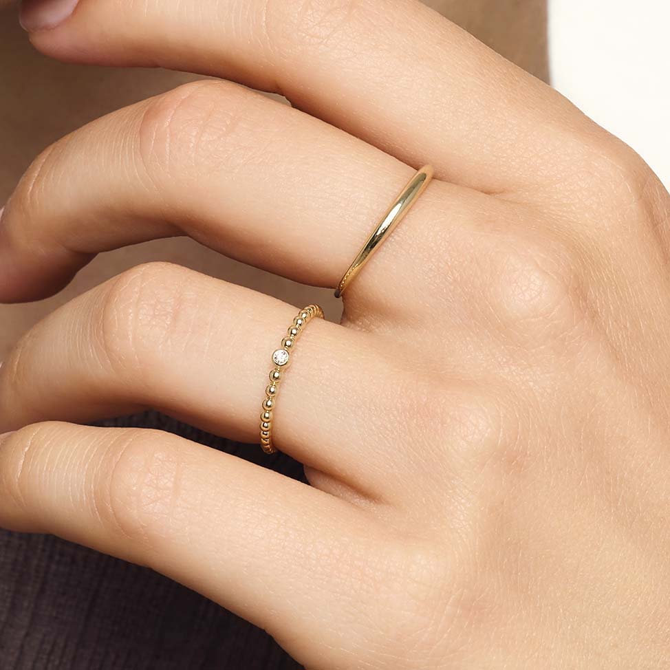 Sleek Dome Ring | Or