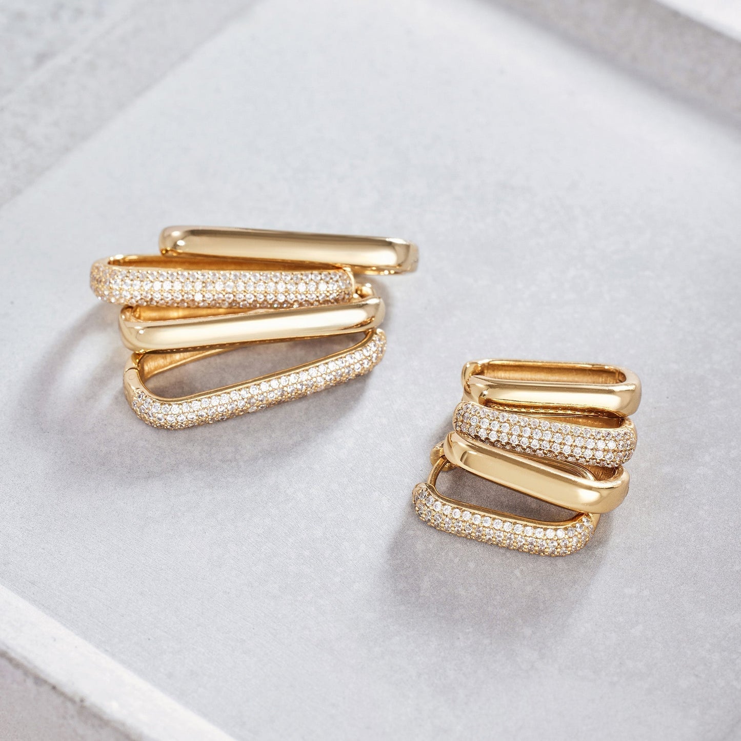 Gold Large Icon Earrings