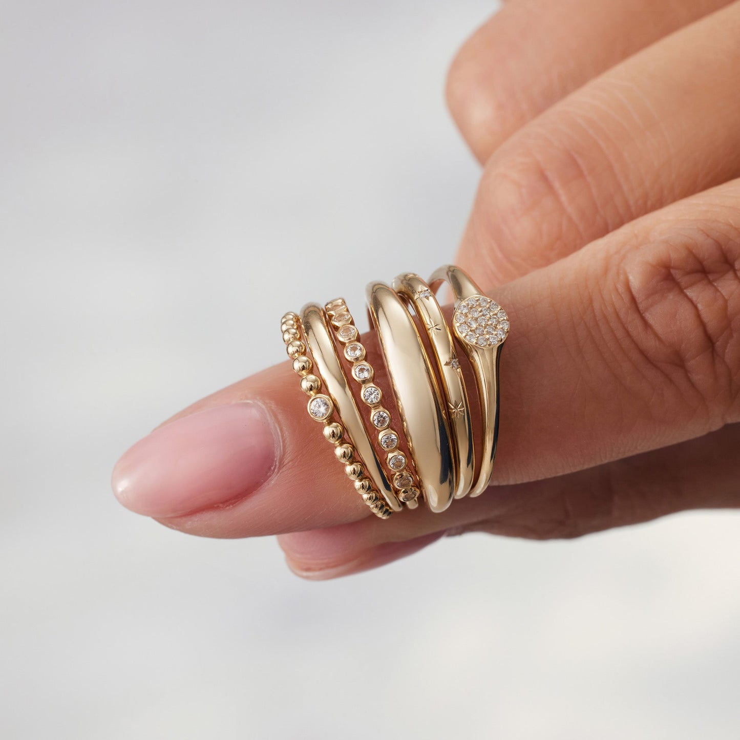 Sleek Dome Ring | Or