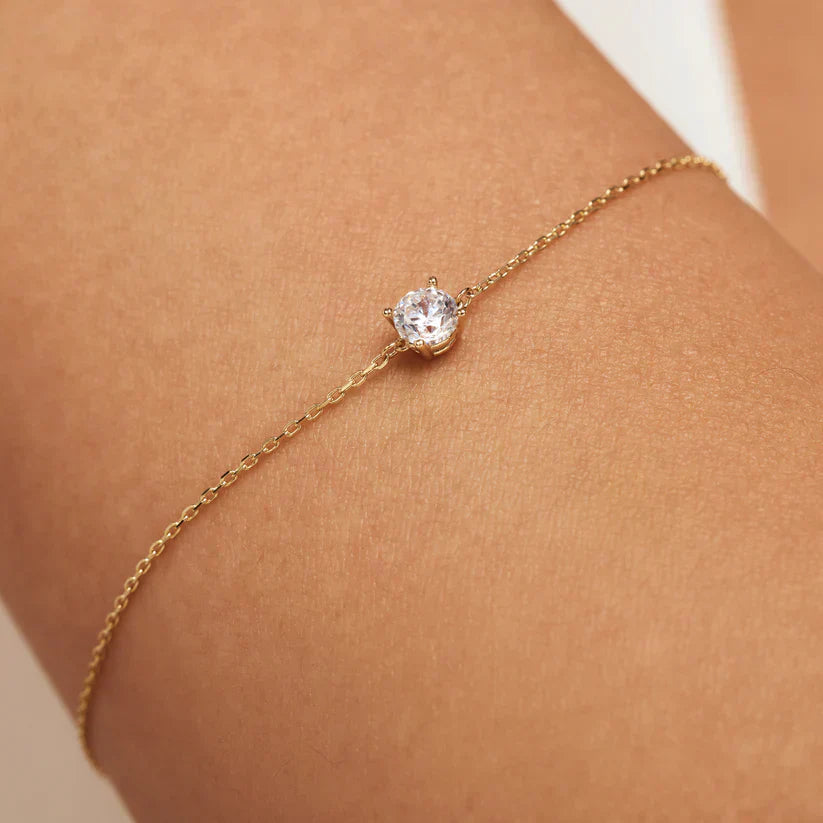 Cléa Gold Moissanite Bracelet