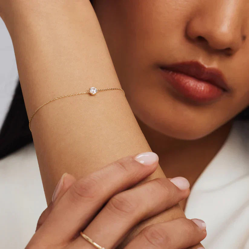 Cléa Gold Moissanite Bracelet