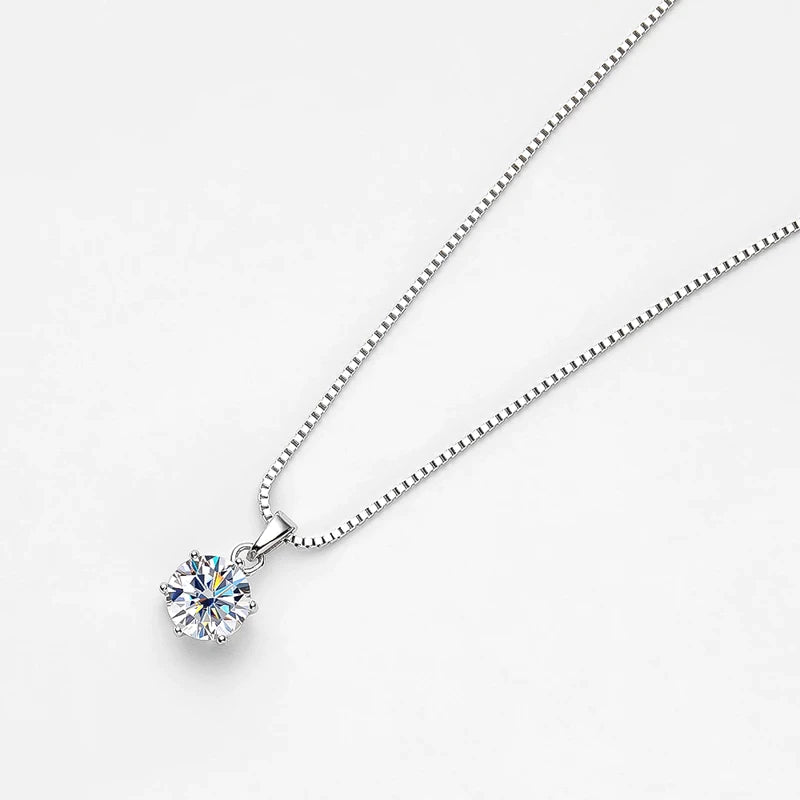 Timeless Moissanite Necklace – Radiate Like the Star You Are