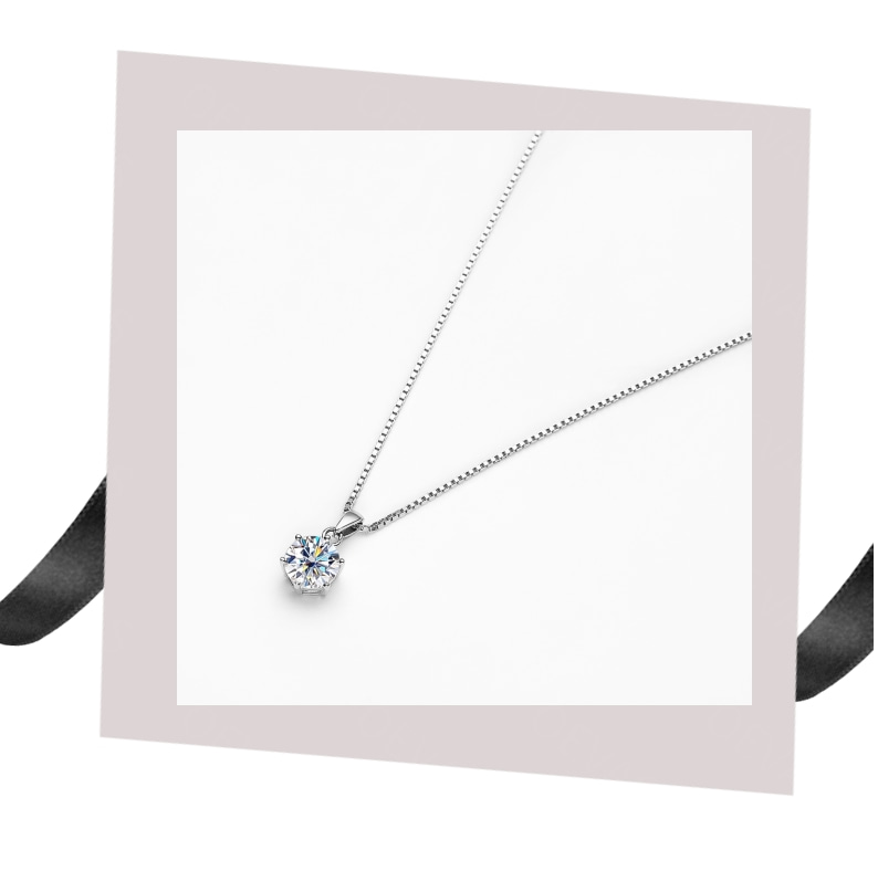 Timeless Moissanite Necklace – Radiate Like the Star You Are