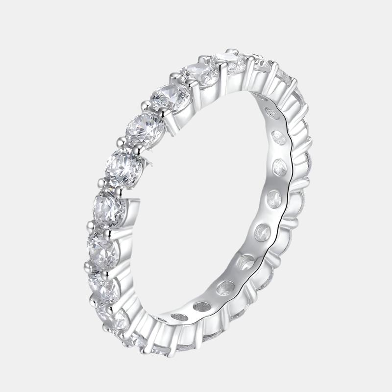 Women’s Silver Diamond Ring