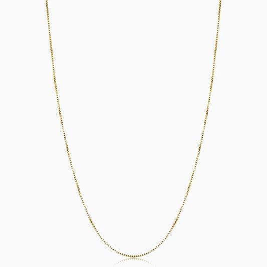 Gold Bodega Box Necklace