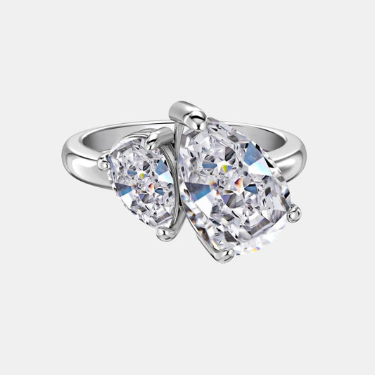 DOUBLE STONE RING - 925