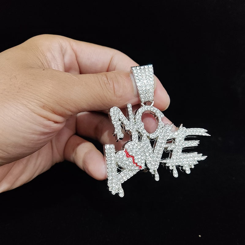 Sterling Mystique | Hip Hop Cuban Chain Necklace - NO LOVE Design