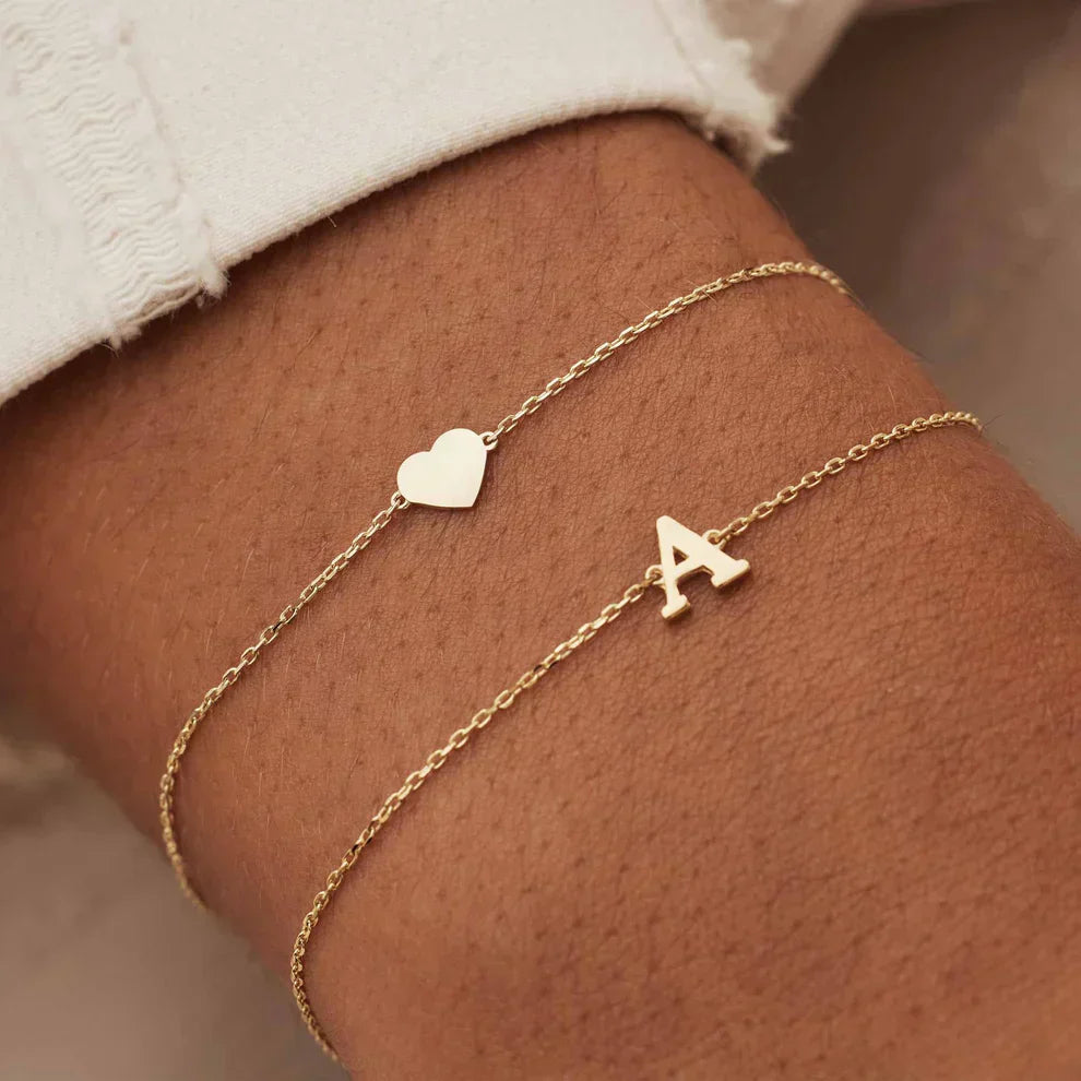 Vita Signa Gold Initial Bracelet