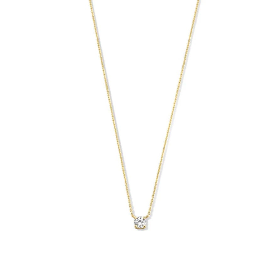 Cléa Gold Moissanite Necklace