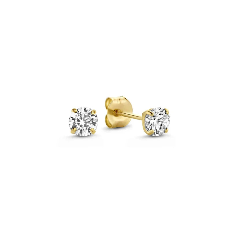 Dara Brillane Gold Stone Earring Set