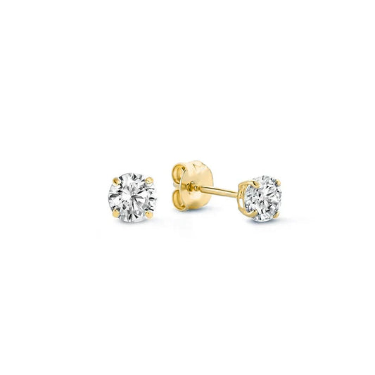 Gold Moonstone Earrings