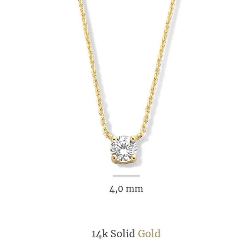 Gold Moissanite Stone Set Clea
