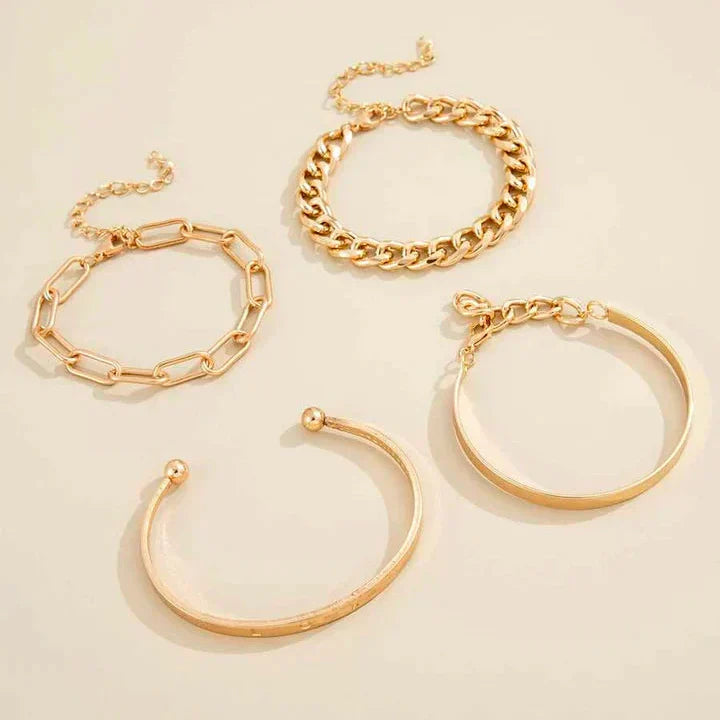 Gold Elan Mercer Bracelet Set