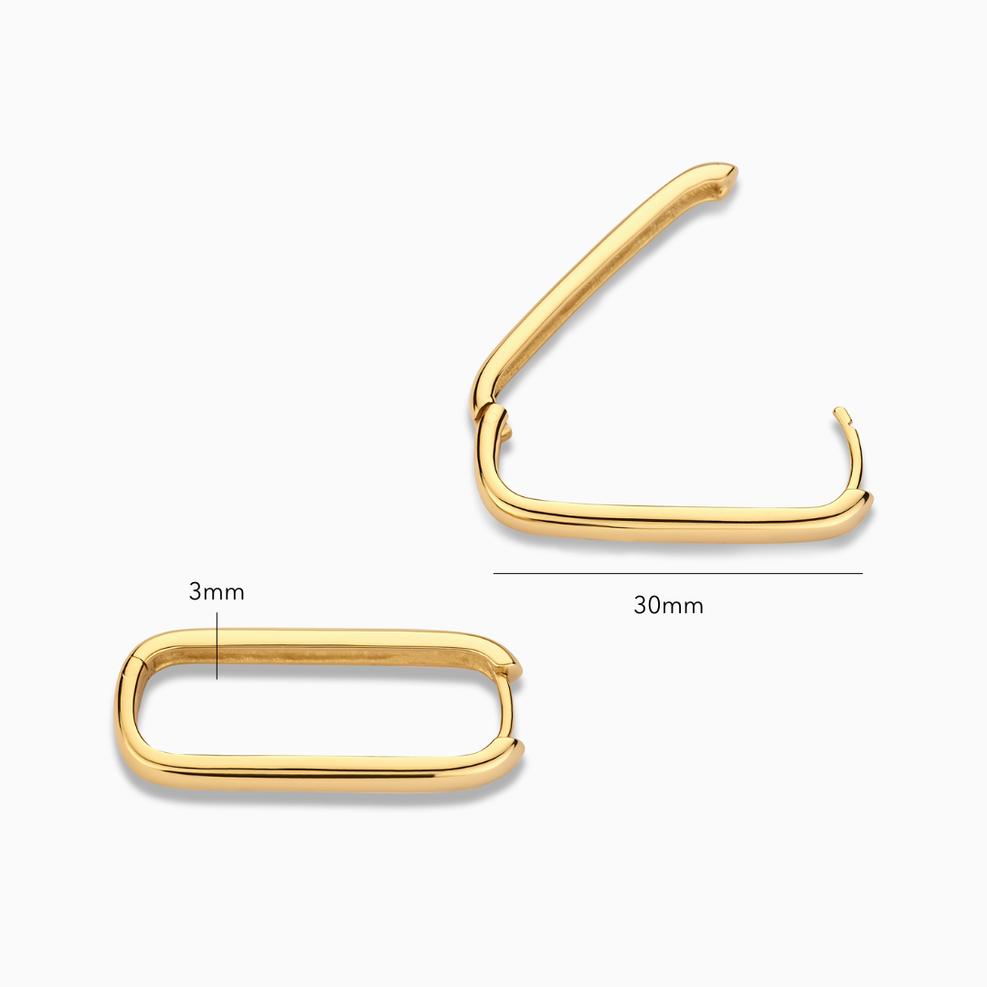 Gold Large Icon Earrings